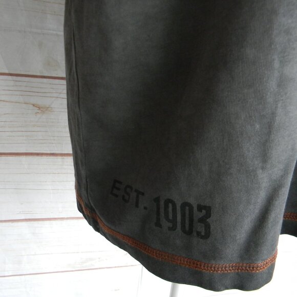 HARLEY DAVIDSON BLACK/GRAY RAGLAN MEN'S LOGO T-SHIRT SZ MEDIUM M - Picture 2 of 5